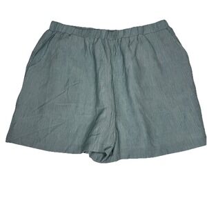 HYFVE Chino Shorts Women's Size L Baby Blue‎ Rayon Blend Pull On Pockets Modern